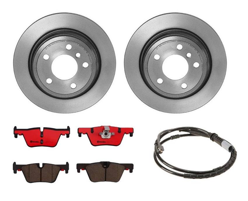 BMW Brembo Brake Kit - Pads and Rotors Rear (300mm) (Ceramic) 34356792292 - Brembo 1535882KIT